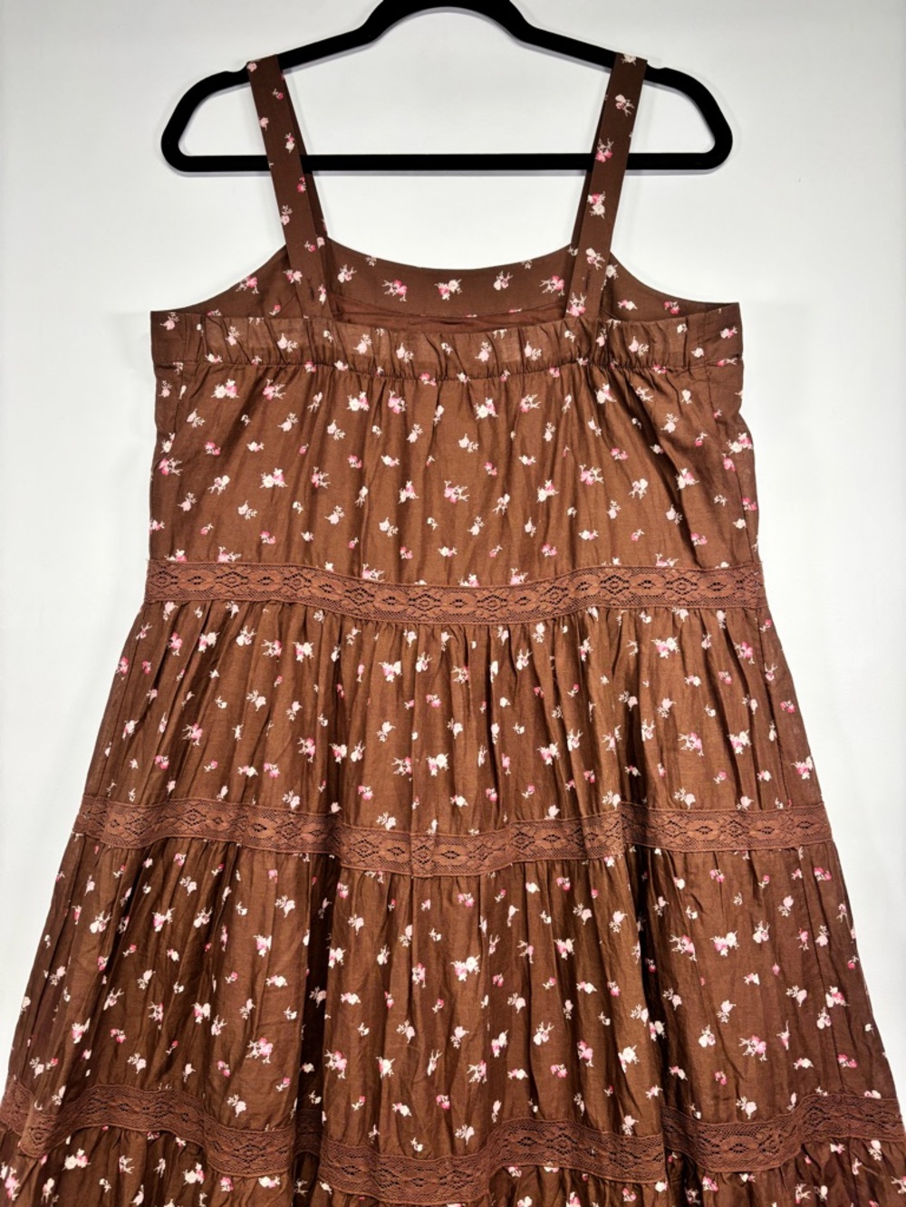 ✨Lucky Brand Women's Cotton Market Day Floral Tiered Dress Size M - Picture 8 of 16